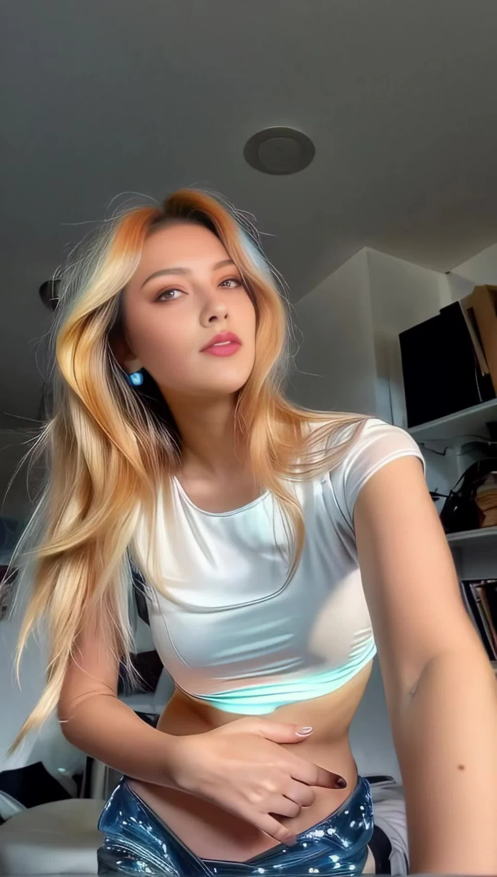 Entrancing Influencer Body roll Soundcheck Challenge