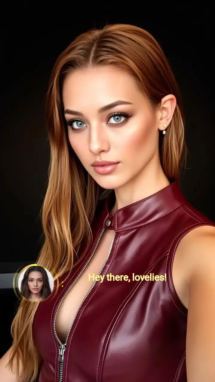 Burgundy Leather Top