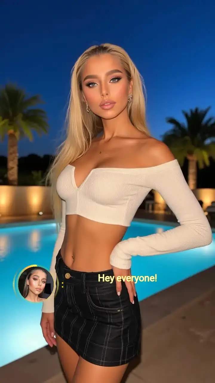 Night Poolside Photoshoot