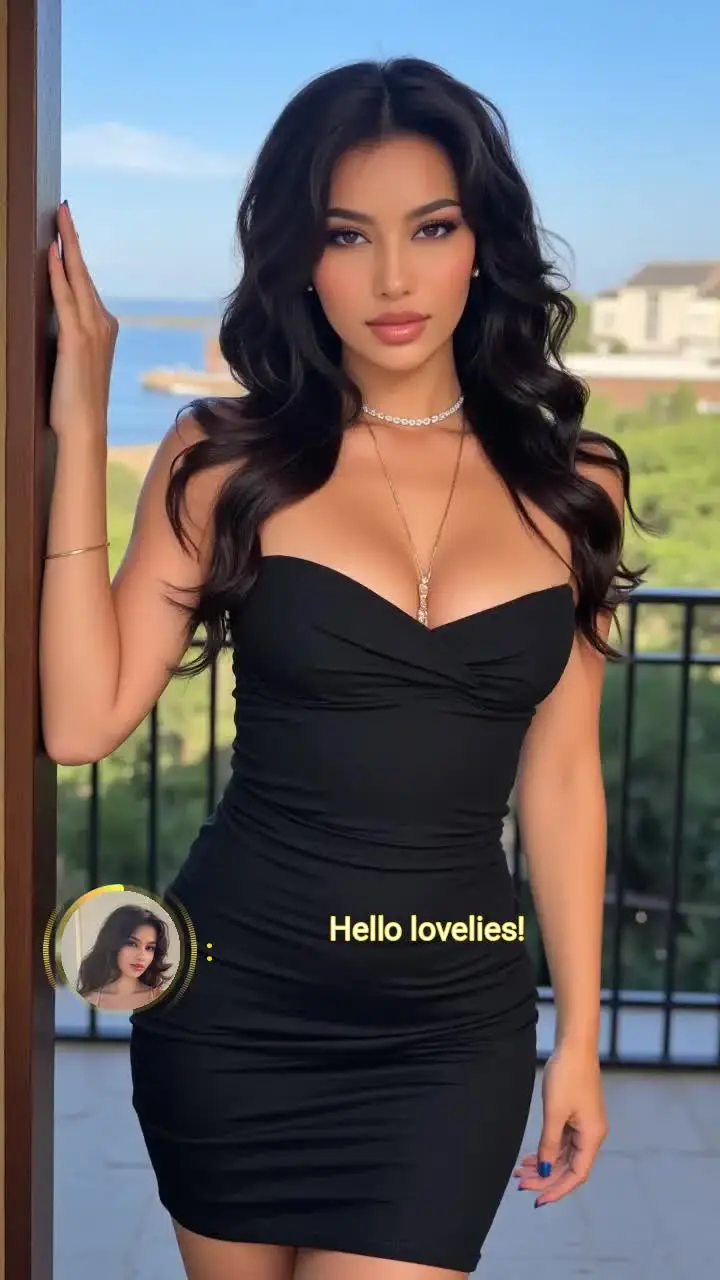 Ocean Breeze and Black Dress